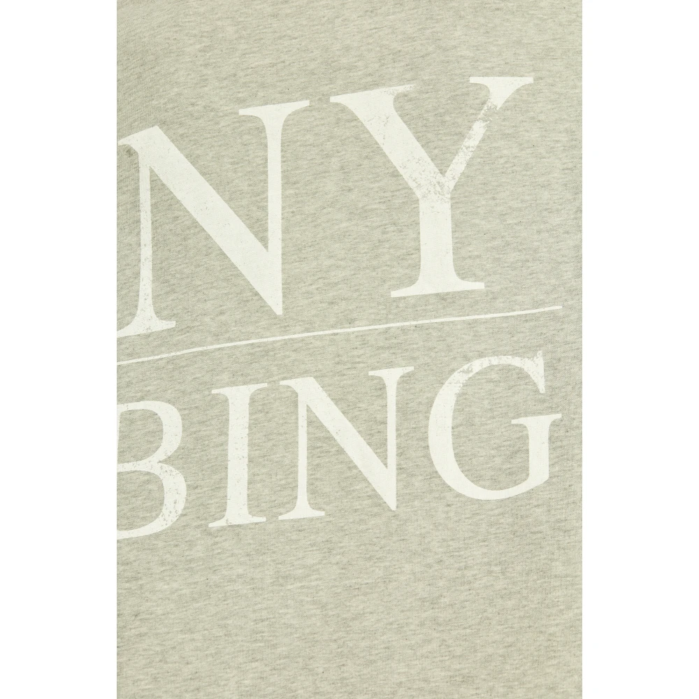 Anine Bing Geprint T-shirt Gray Dames