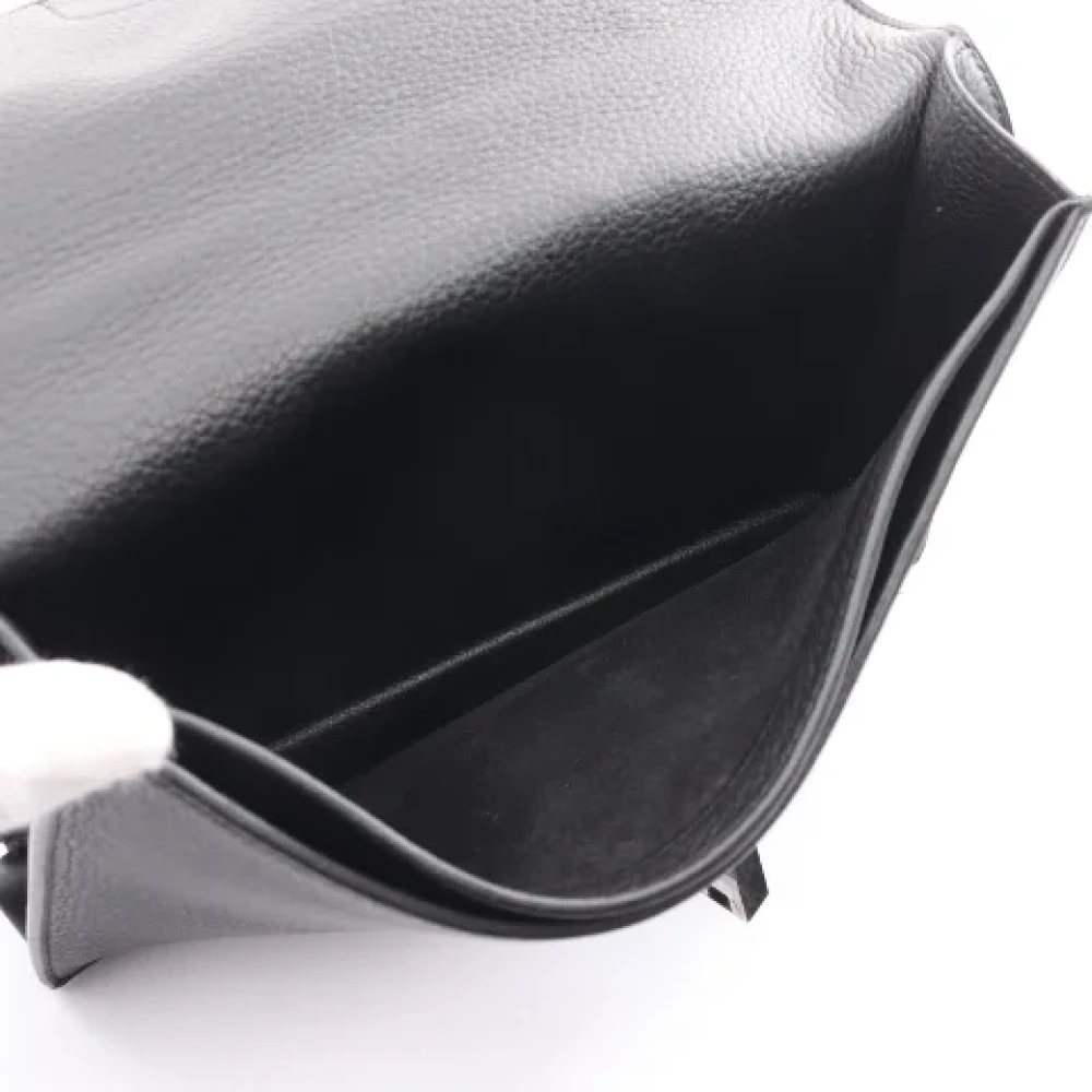 Hermès Vintage Pre-owned Leather handbags Black Dames