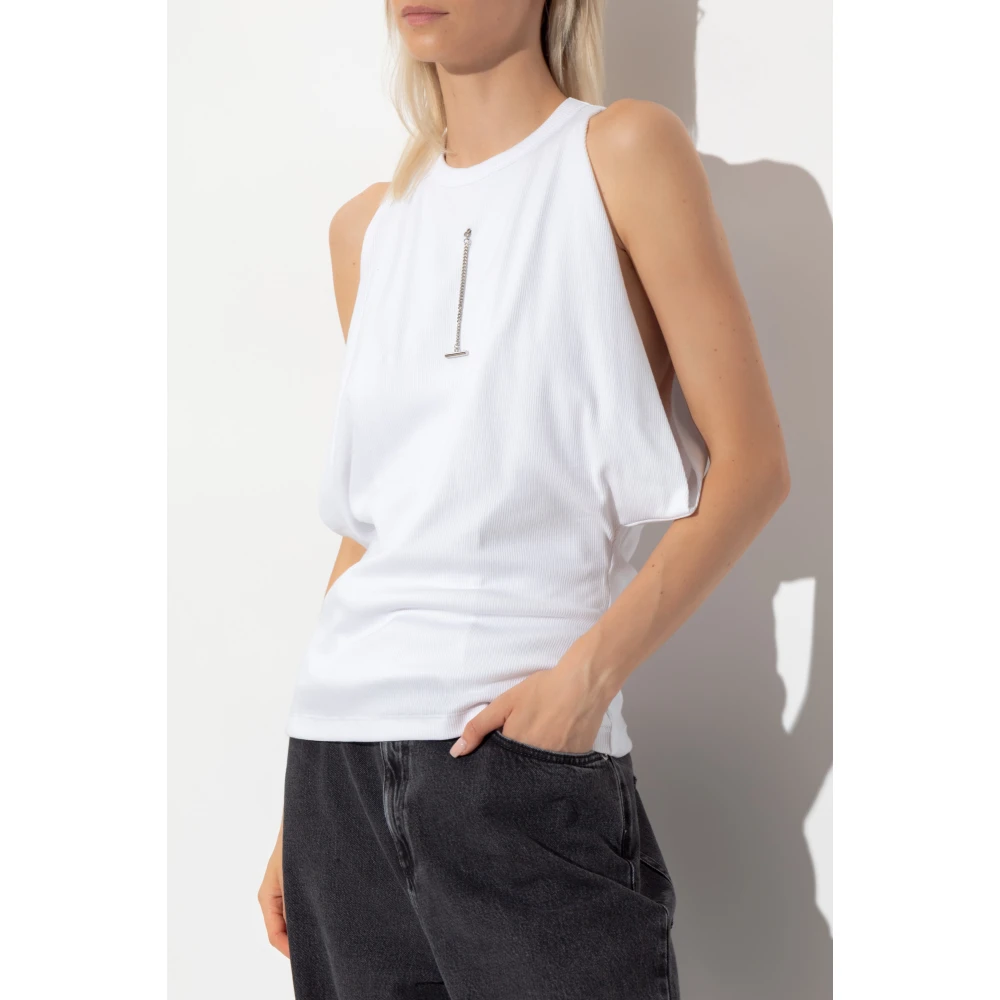 alexander mcqueen Ronde hals top White Dames