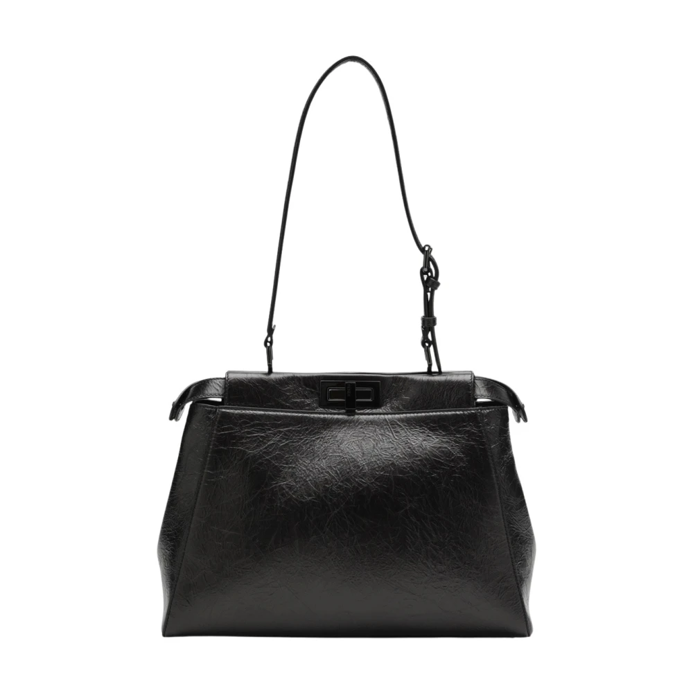 Fendi Women's Black Shoulder Bag “My Peekaboo Small” - Image 3