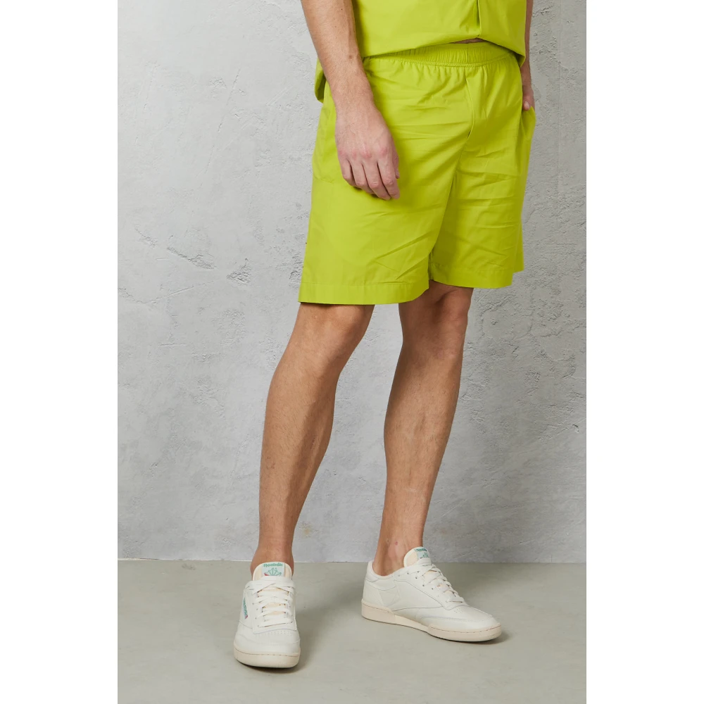 Amaránto Elastische taille Bermuda Shorts Green Heren
