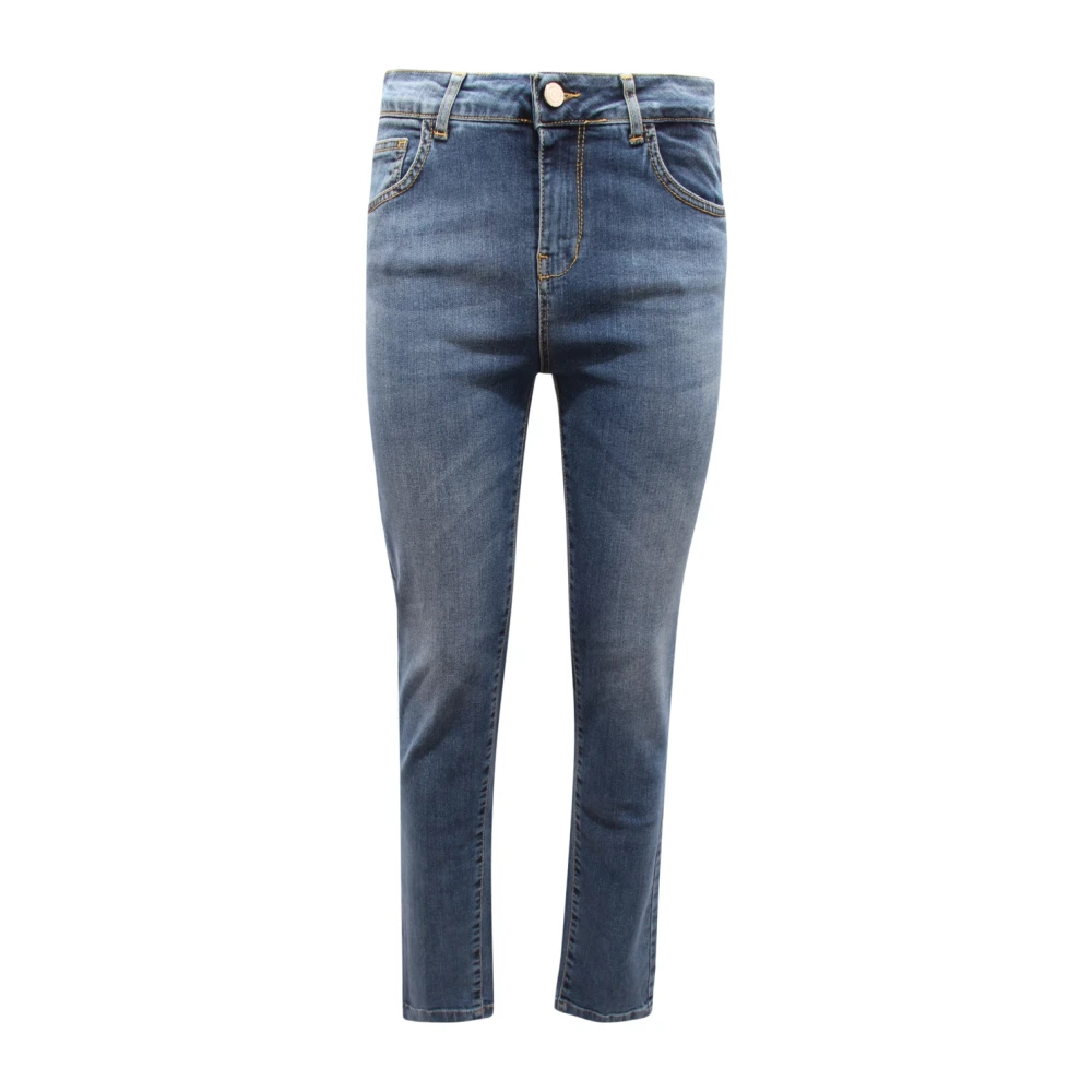 Kocca Women's Blue Skinny Fit Jeans, W30, Denim Trousers Made In Italy