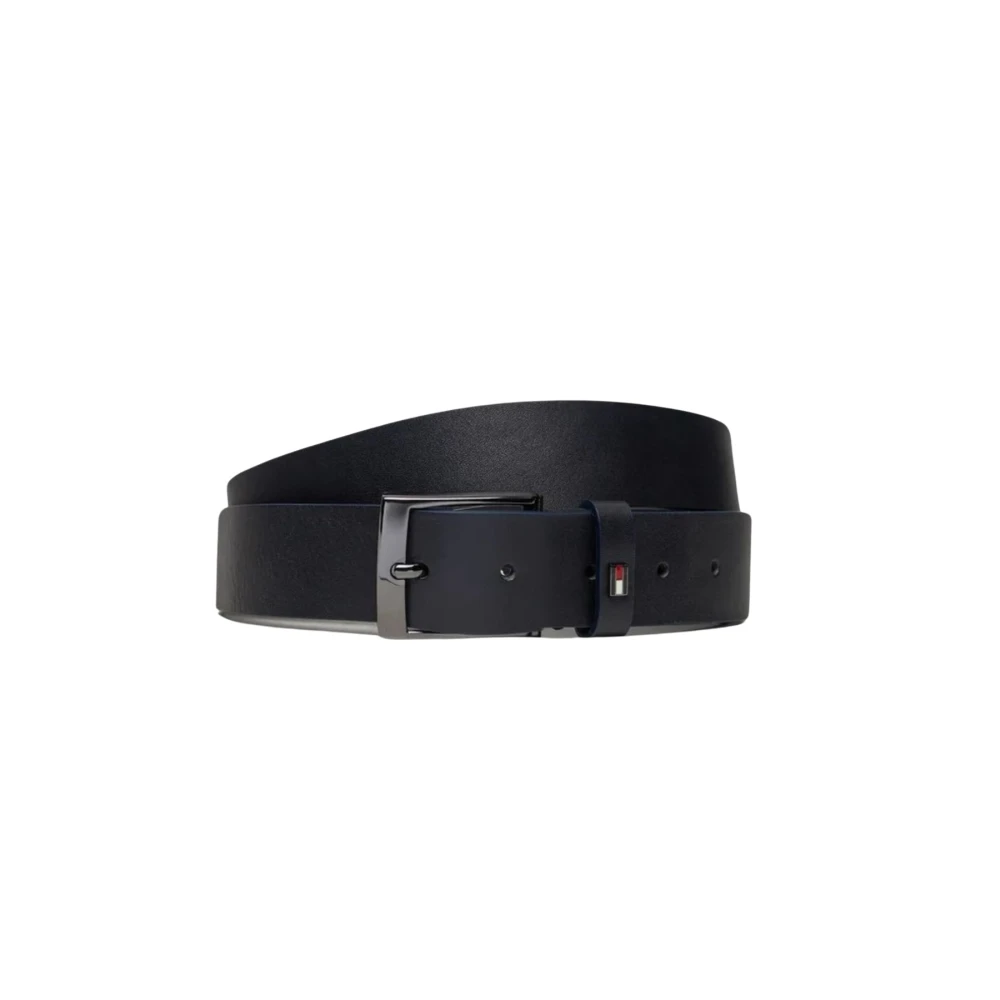 Tommy Hilfiger Heren Leren Riem Adan NEW Blue Heren