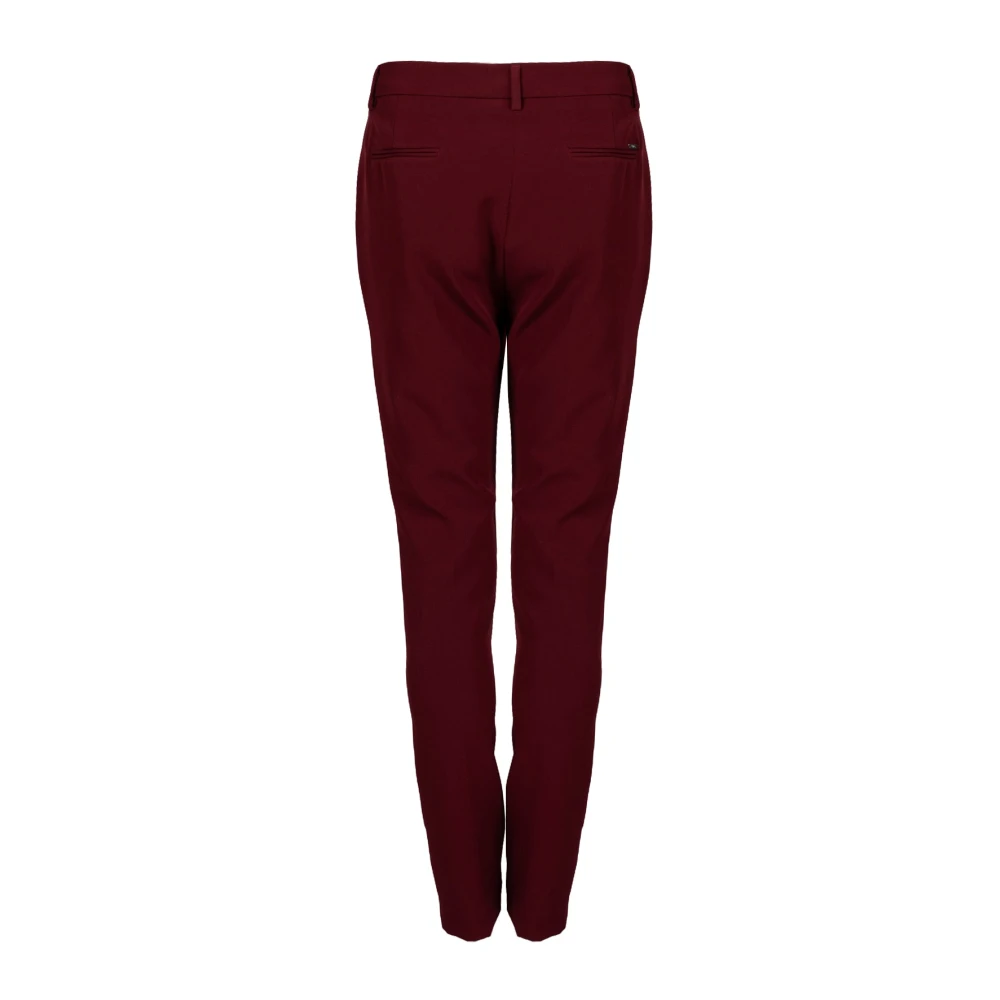 Liu Jo Slim Fit Elegante Broek Red Dames