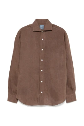 Brun Casual Skjorta