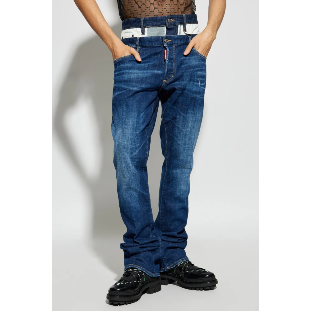 Dsquared2 Dubbele Jeans Blue Heren