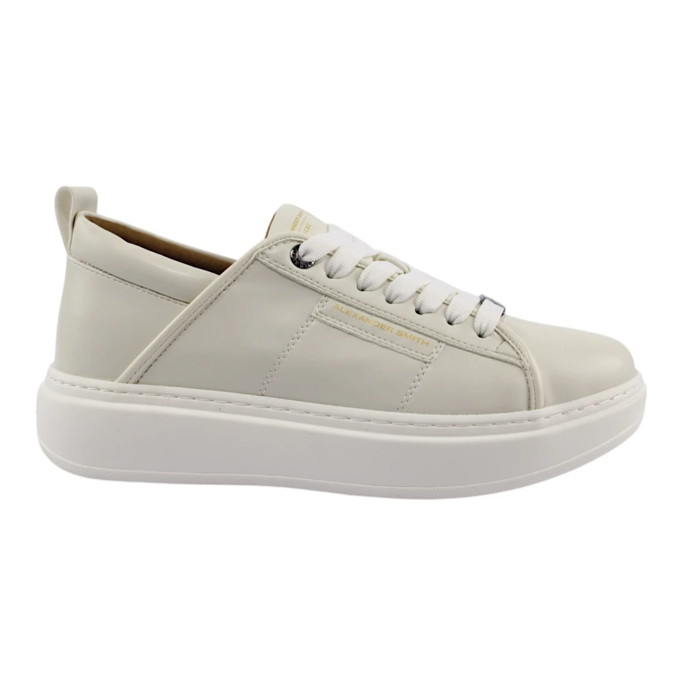 Alexander Smith Wembley Witte Sneakers Heren Schoenen Beige