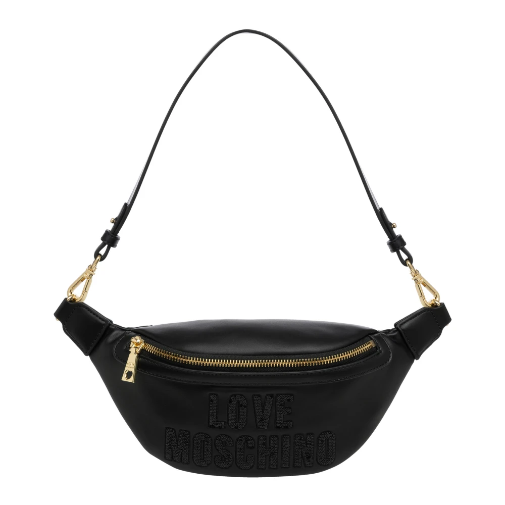 Love Moschino Sparkling Logo Belt bag Black Dames