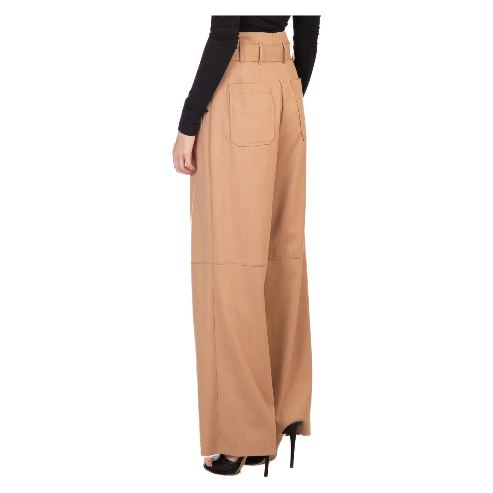 pinko Pacman Flanellen Broek Beige Dames