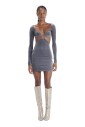 robe-mini-en-velours-a-manches-longues