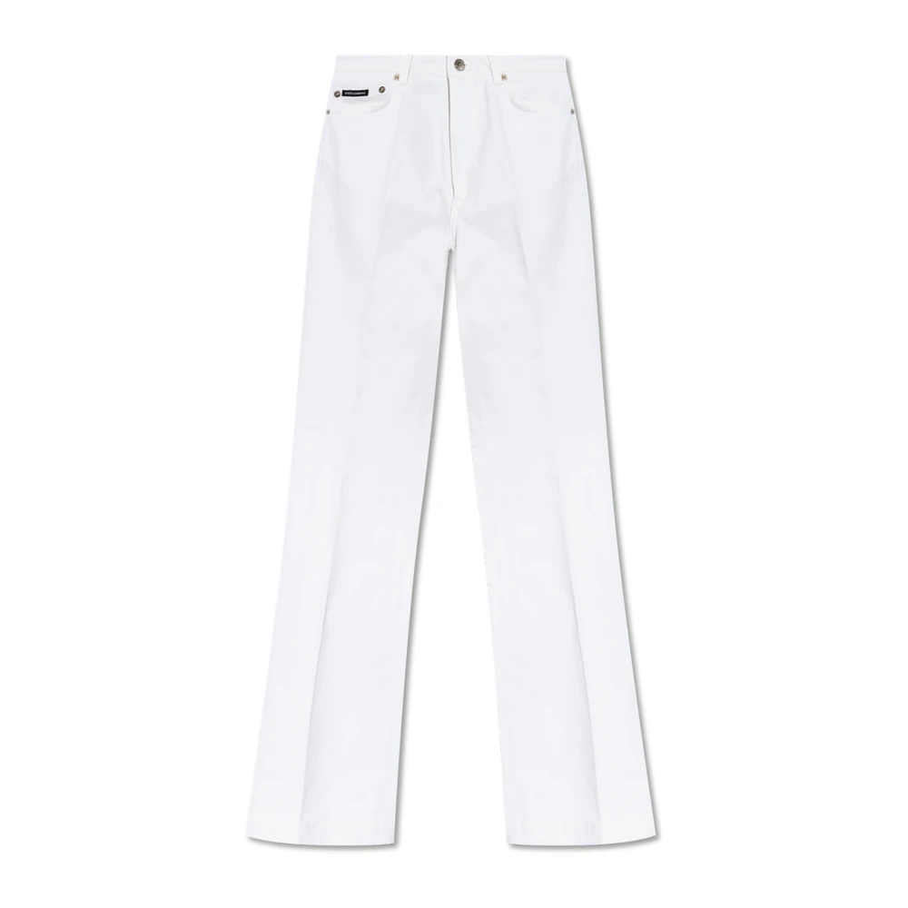 Dolce & Gabbana Jeans met uitlopende pijpen White Dames