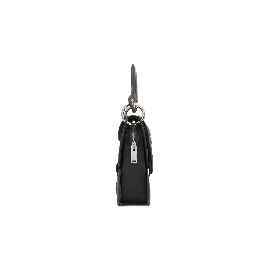 Kazar Studio Zwarte handtas met onregelmatige vorm Black Dames