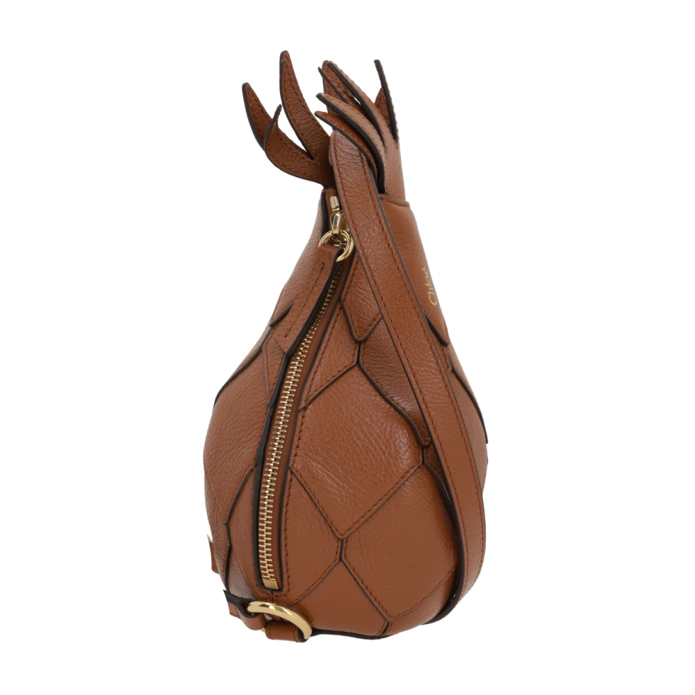 Chloé Ananasvormige Schoudertas in Klei Brown Dames
