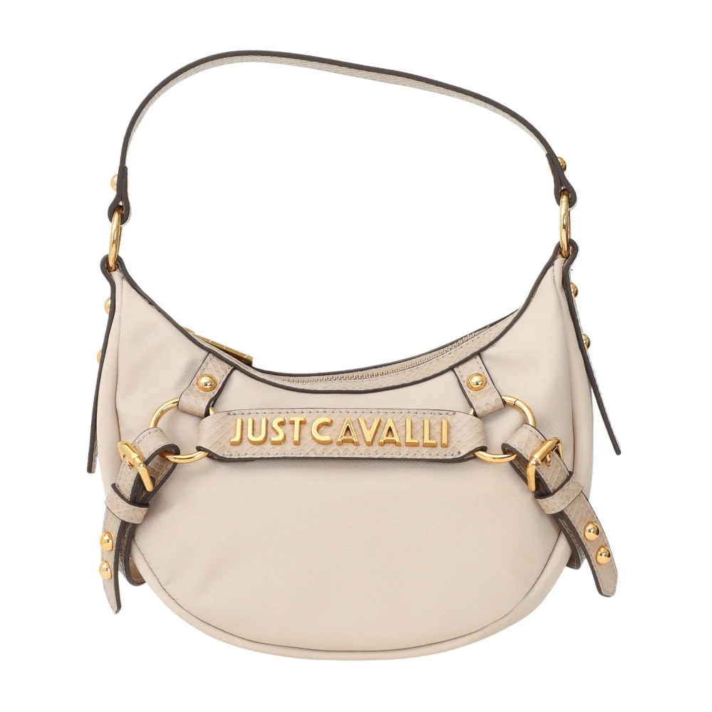 Just Cavalli Beige Schoudertas met Python Print Beige Dames