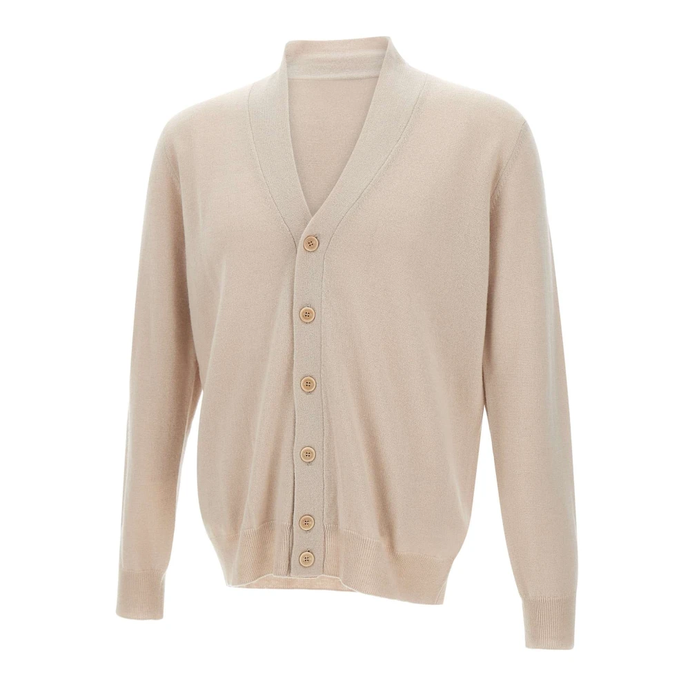 Kangra Merino Wol Vest Zandkleur Beige Heren