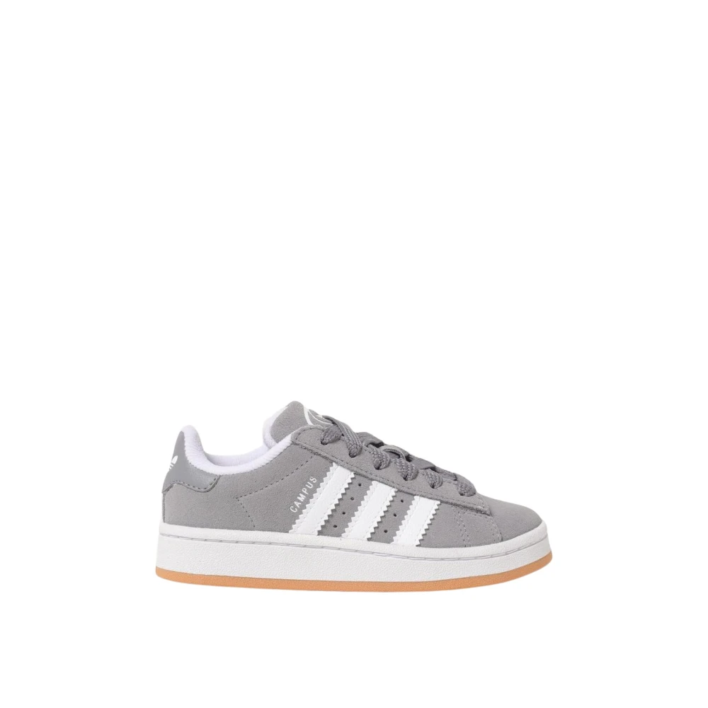 Adidas Originals Boys Grey Suede Lowtop Sneaker For Kids