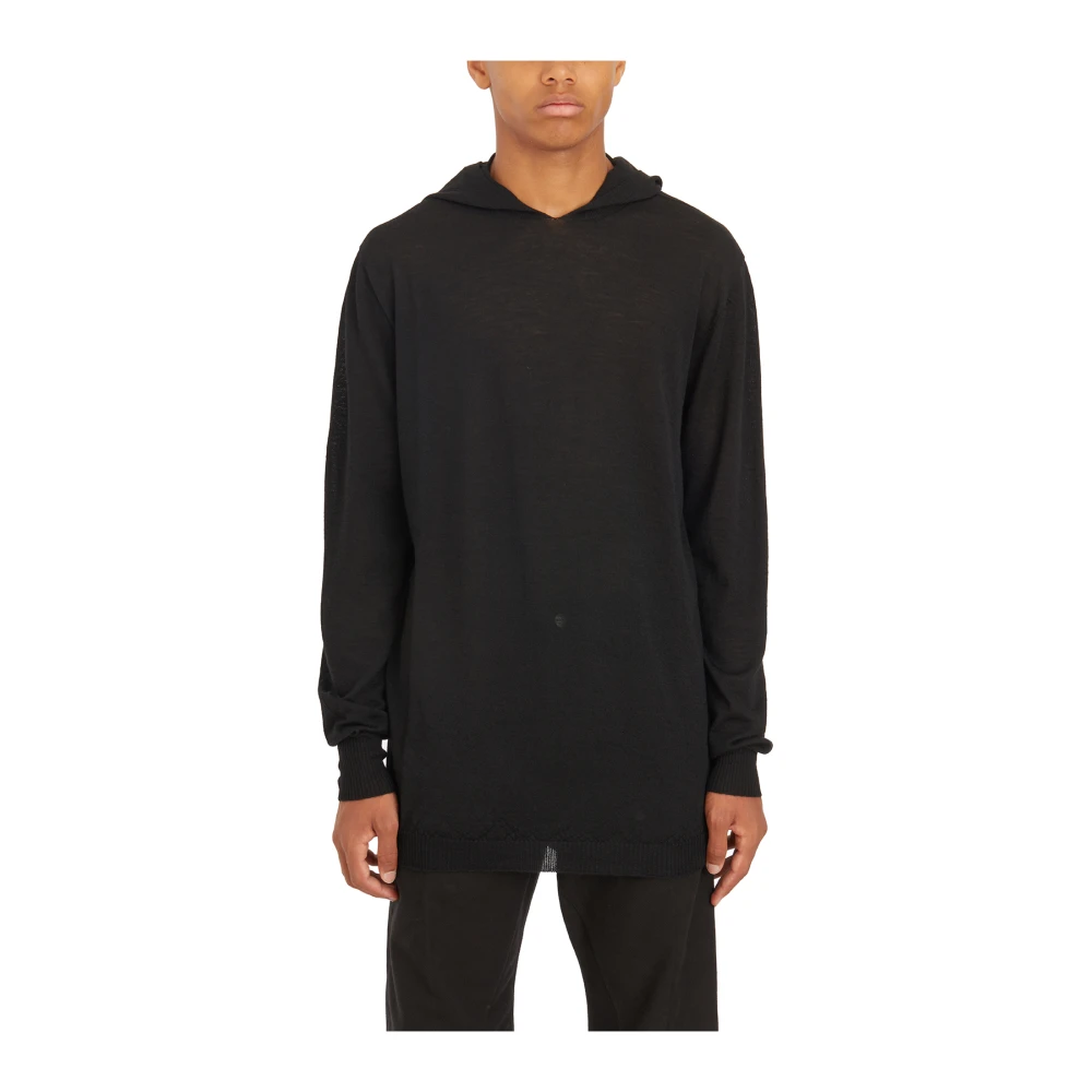 Rick Owens Oversized Hoodie in Zwart Black Heren