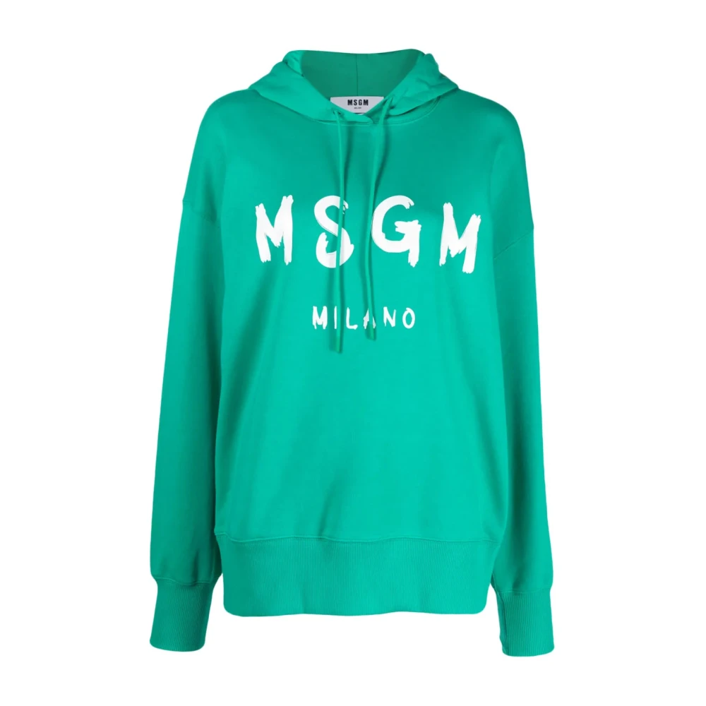 Msgm Donna Verde Felpe, S, New,