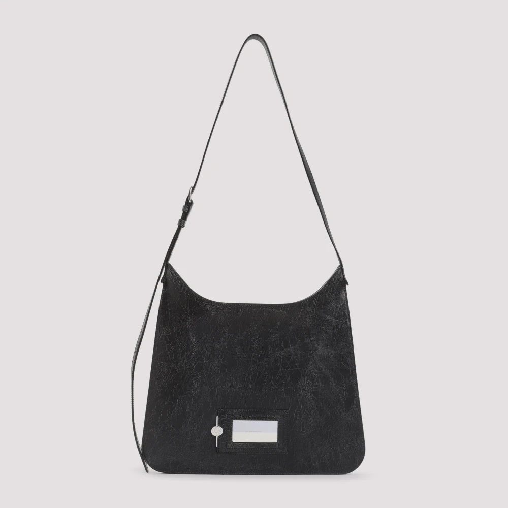 Acne Studios Zwarte Schoudertas Ss25 Black Heren