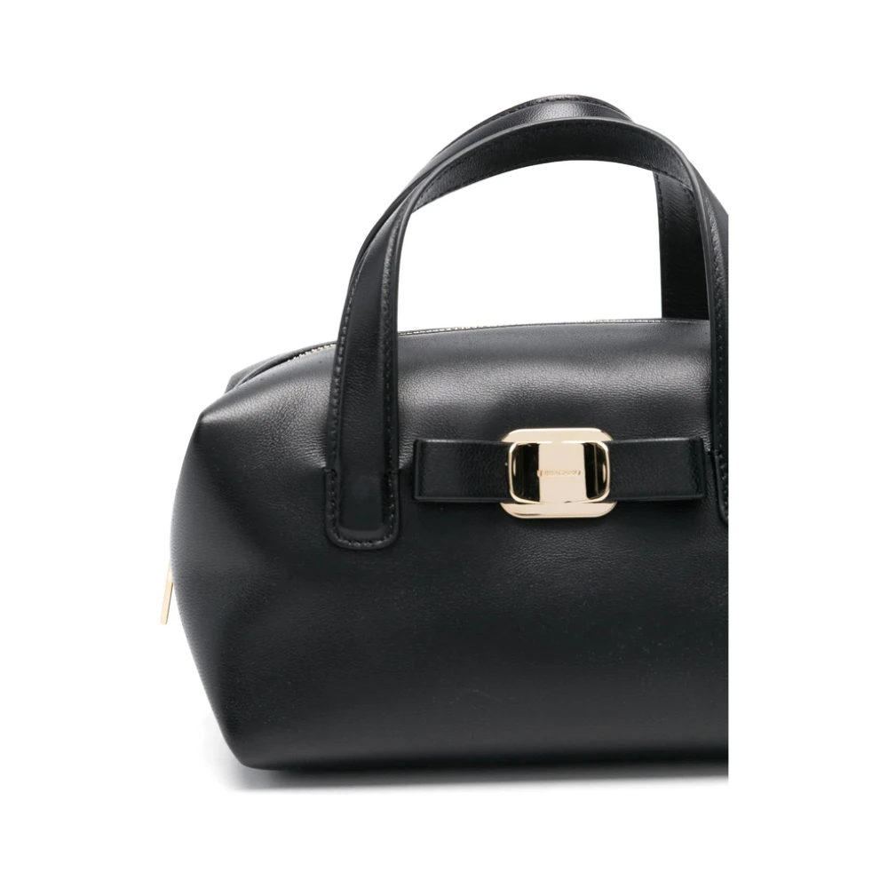Salvatore Ferragamo Zwarte Toprits Handtas Black Dames
