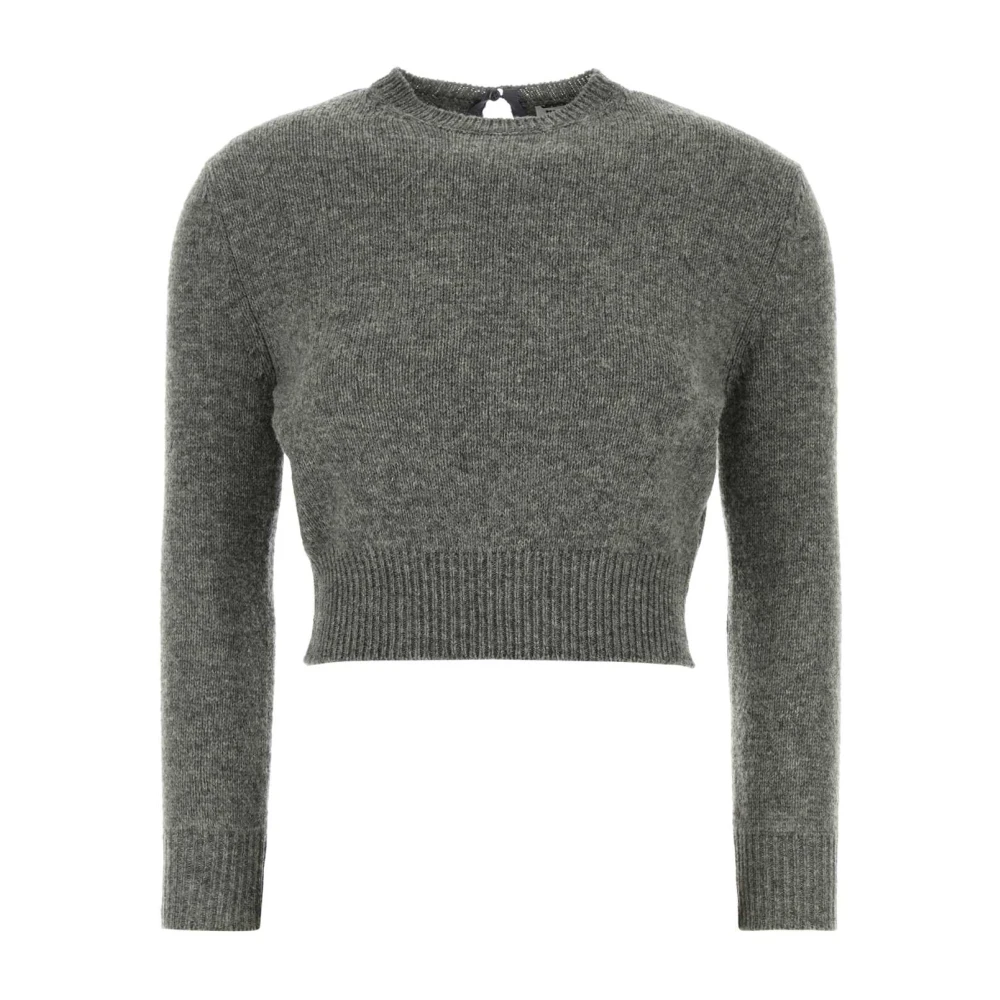 Jil Sander Women's Gray Wool Blend Sweater