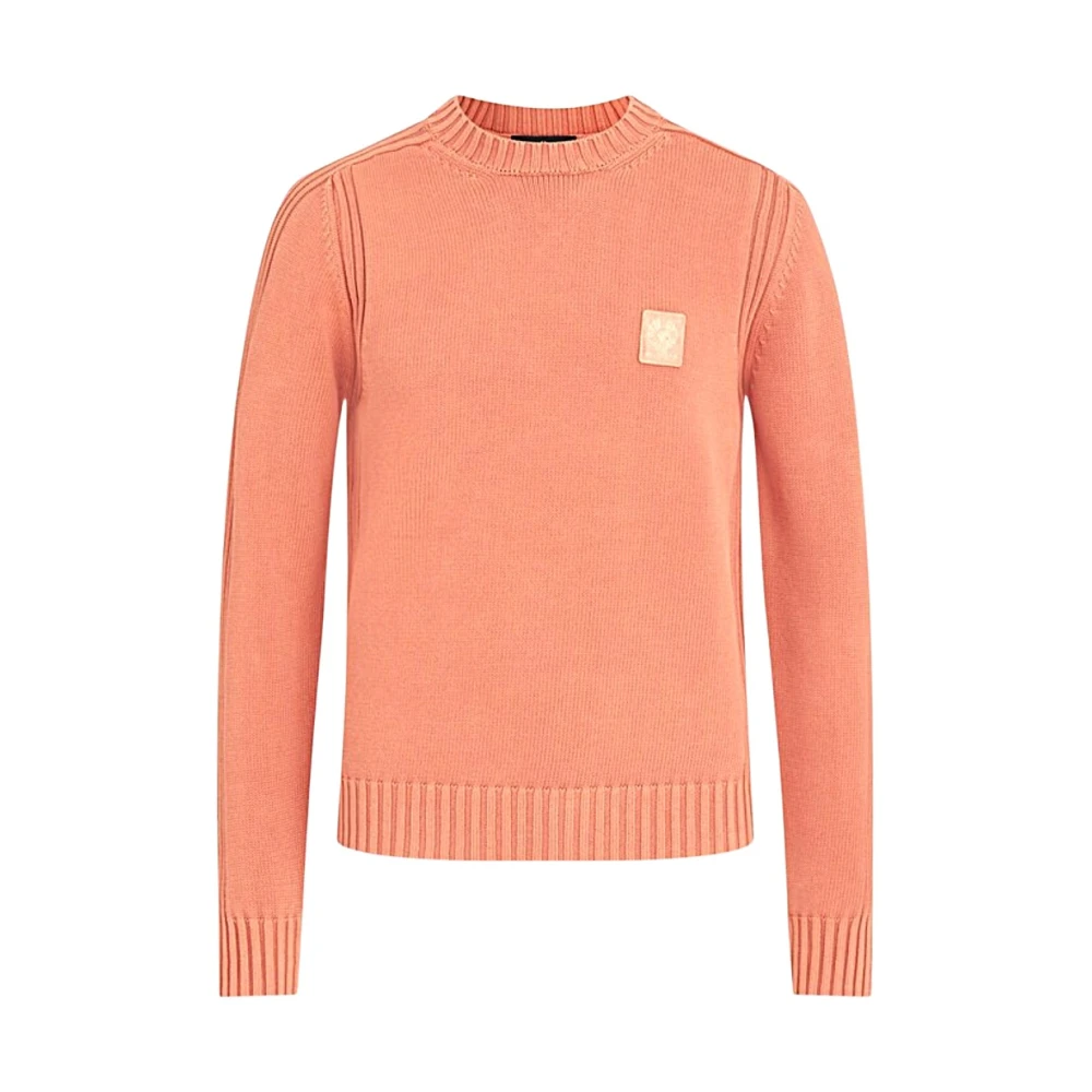 Belstaff Stijlvolle Gebreide Top Orange Heren