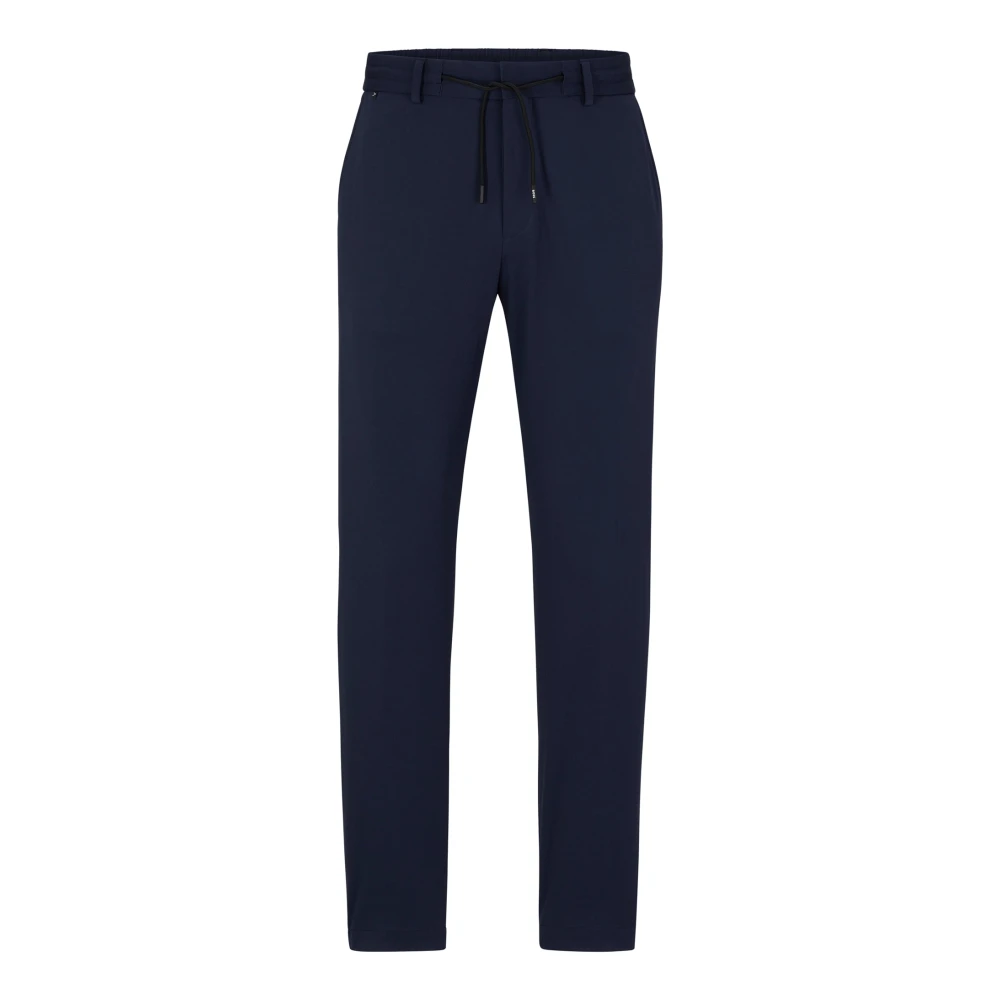 Boss Slim-Fit Broek van Performance Stretch Jersey Blue Heren