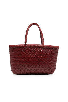 sac-fourre-tout-en-cuir-rouge-tisse