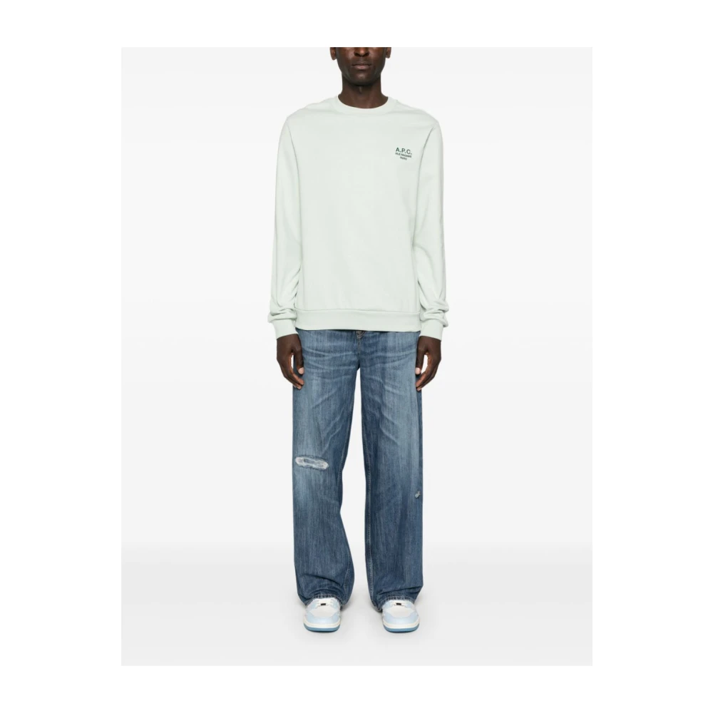 A.p.c. Chique Beige Sweatshirt voor Mannen Green Heren