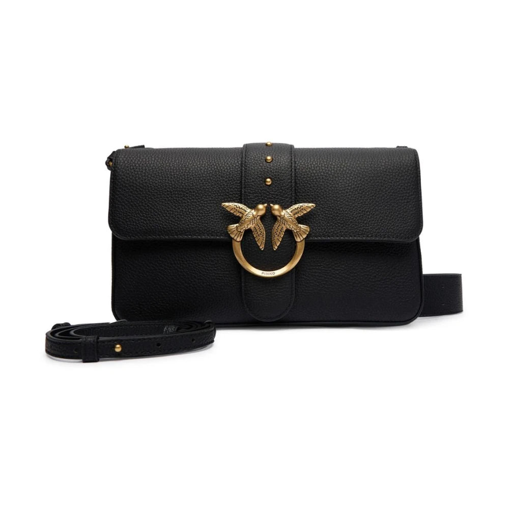 Pinko , Shoulder Bags, Female, Black, One Size, Love One Classic Slouchy