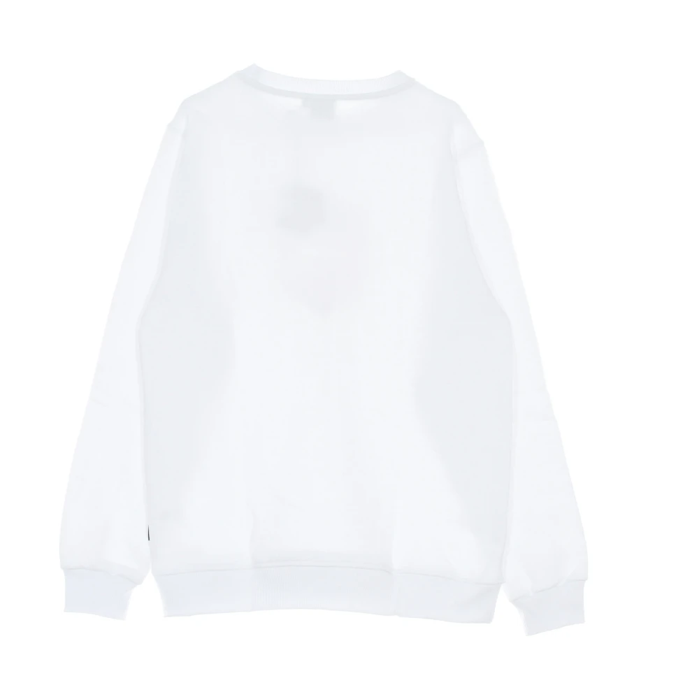 Dolly Noire Witte Crewneck Sweatshirt met Maioliche Logo White Heren
