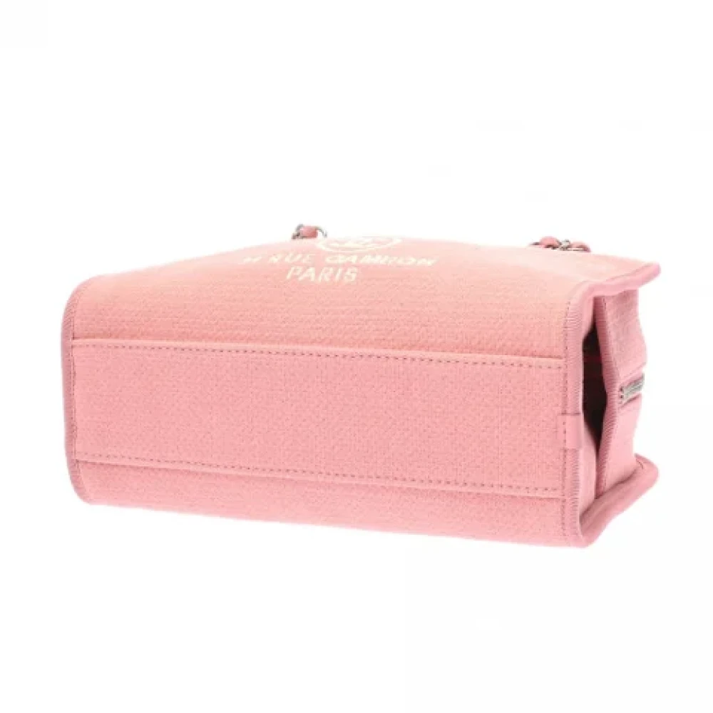 Chanel Vintage Pre-owned Canvas chanel-bags Pink Dames