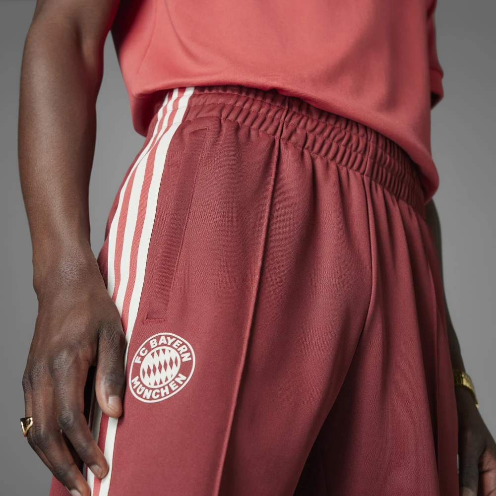 Adidas Bayern Beckenbauer Track Pant Red Heren