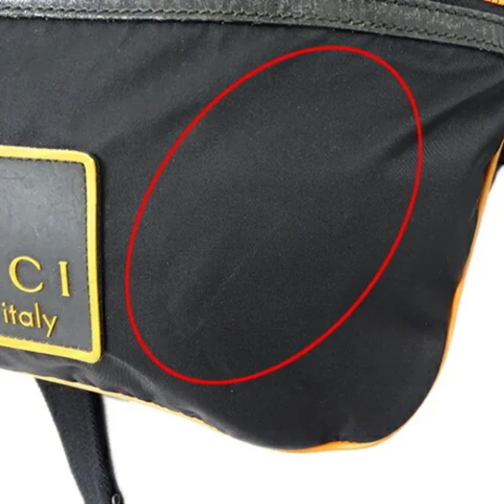 Gucci Vintage Pre-owned Nylon crossbody-bags Black Dames