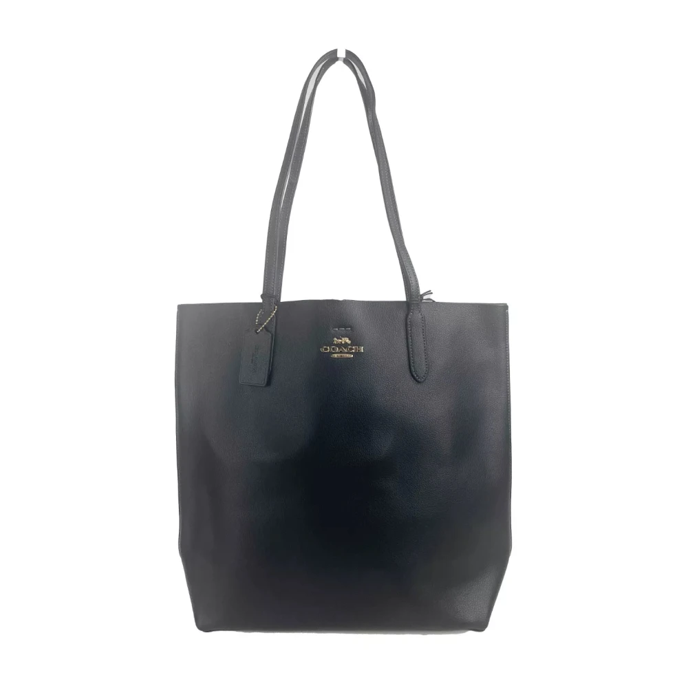 Coach Thea Tote Leren Schoudertas Zwart Black Dames