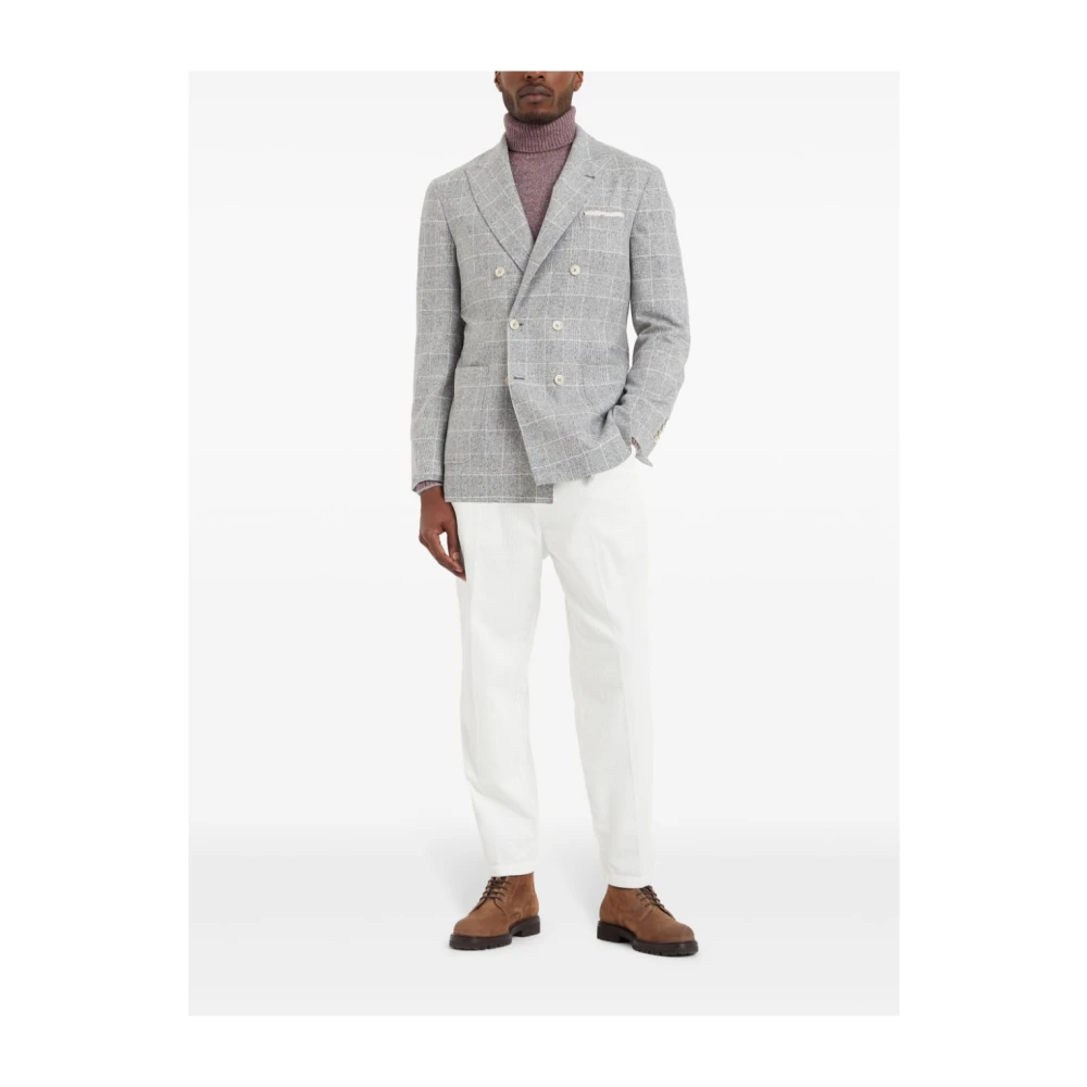 BRUNELLO CUCINELLI Stijlvolle Jassen voor Mannen Gray Heren