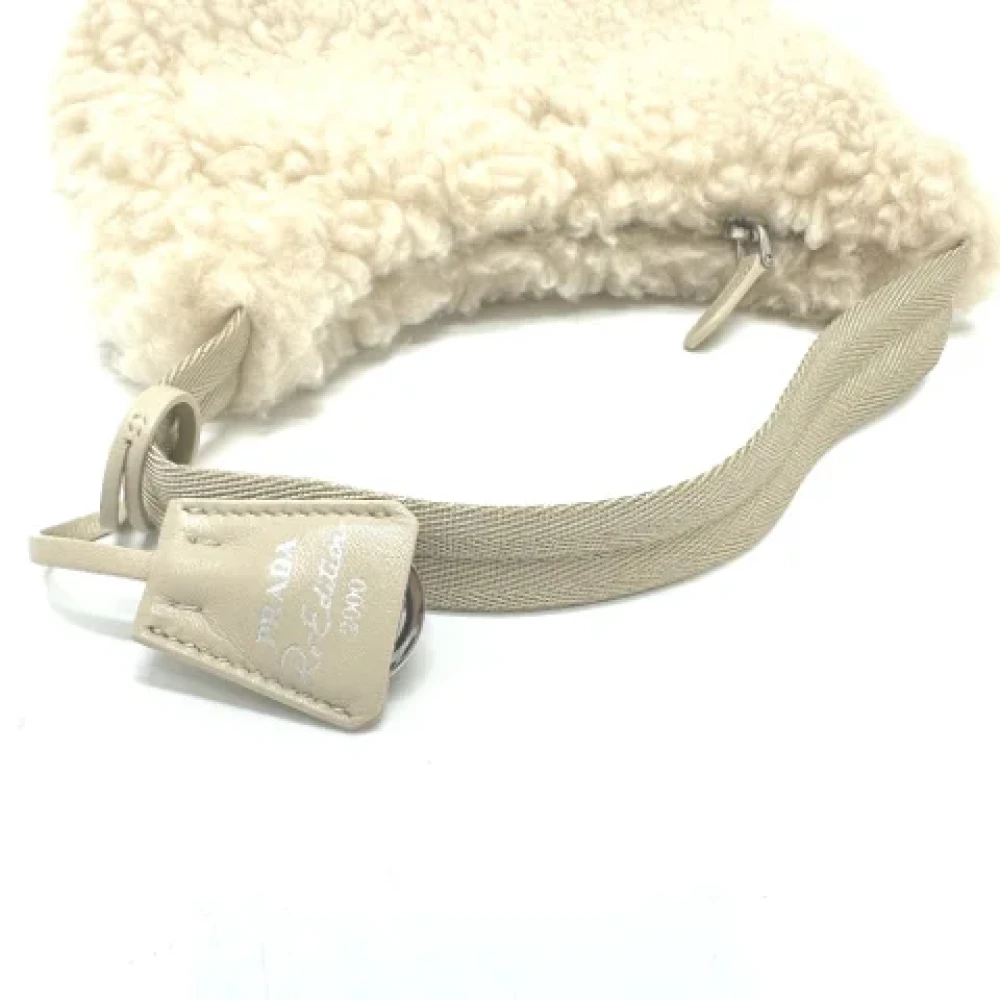 Prada Vintage Pre-owned Fabric prada-bags Beige Dames