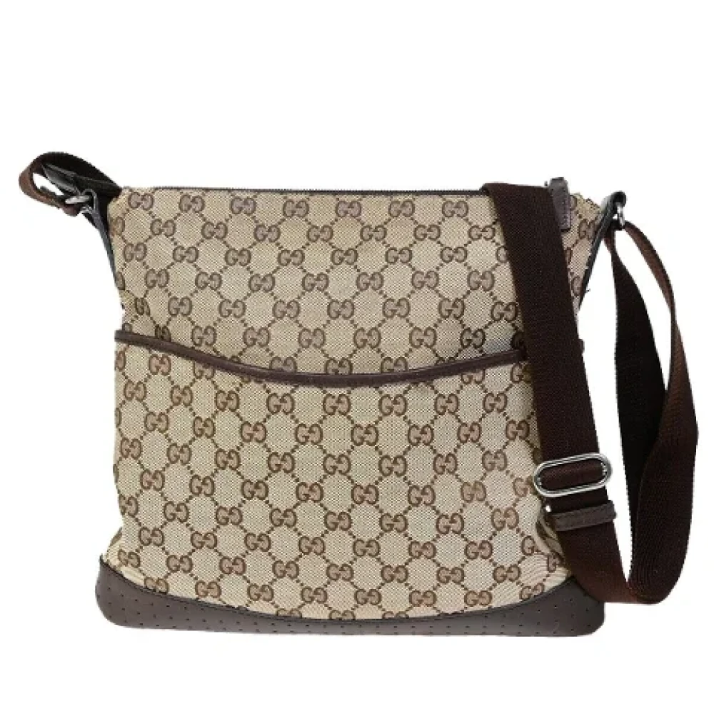 Gucci Vintage Pre-owned Canvas gucci-bags Brown Dames