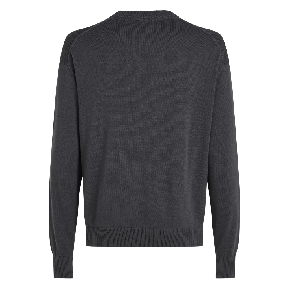 Calvin Klein Blauwe Katoenen Trui Regular Fit Blue Heren