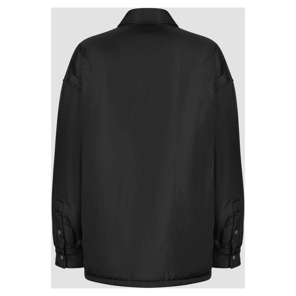 add Oversize Shirt IN Nylon Bright Black Dames