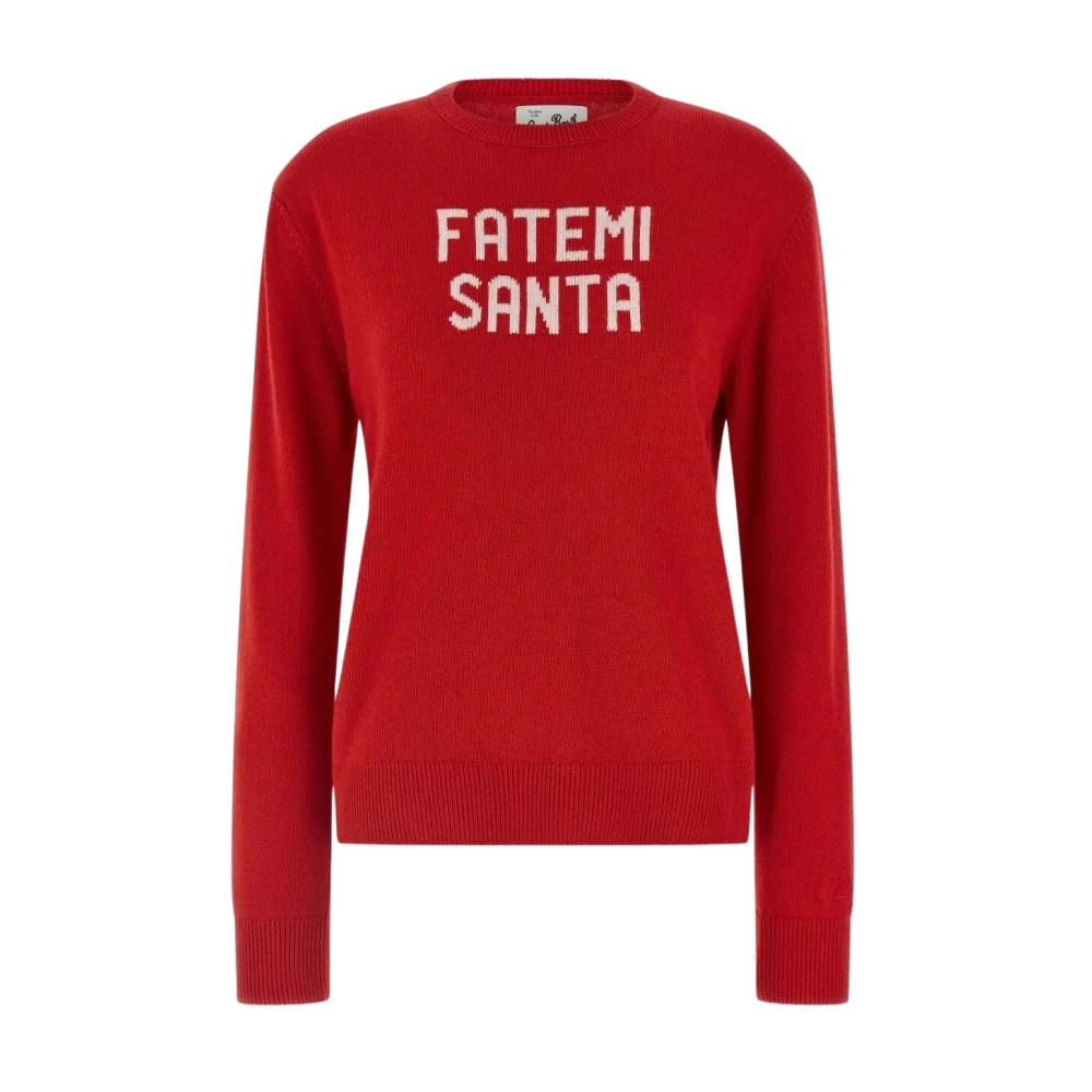 Mc2 Saint Barth Women's Red New Queen Jumper - Round-Neck Knitwear - Xs - Knitwear