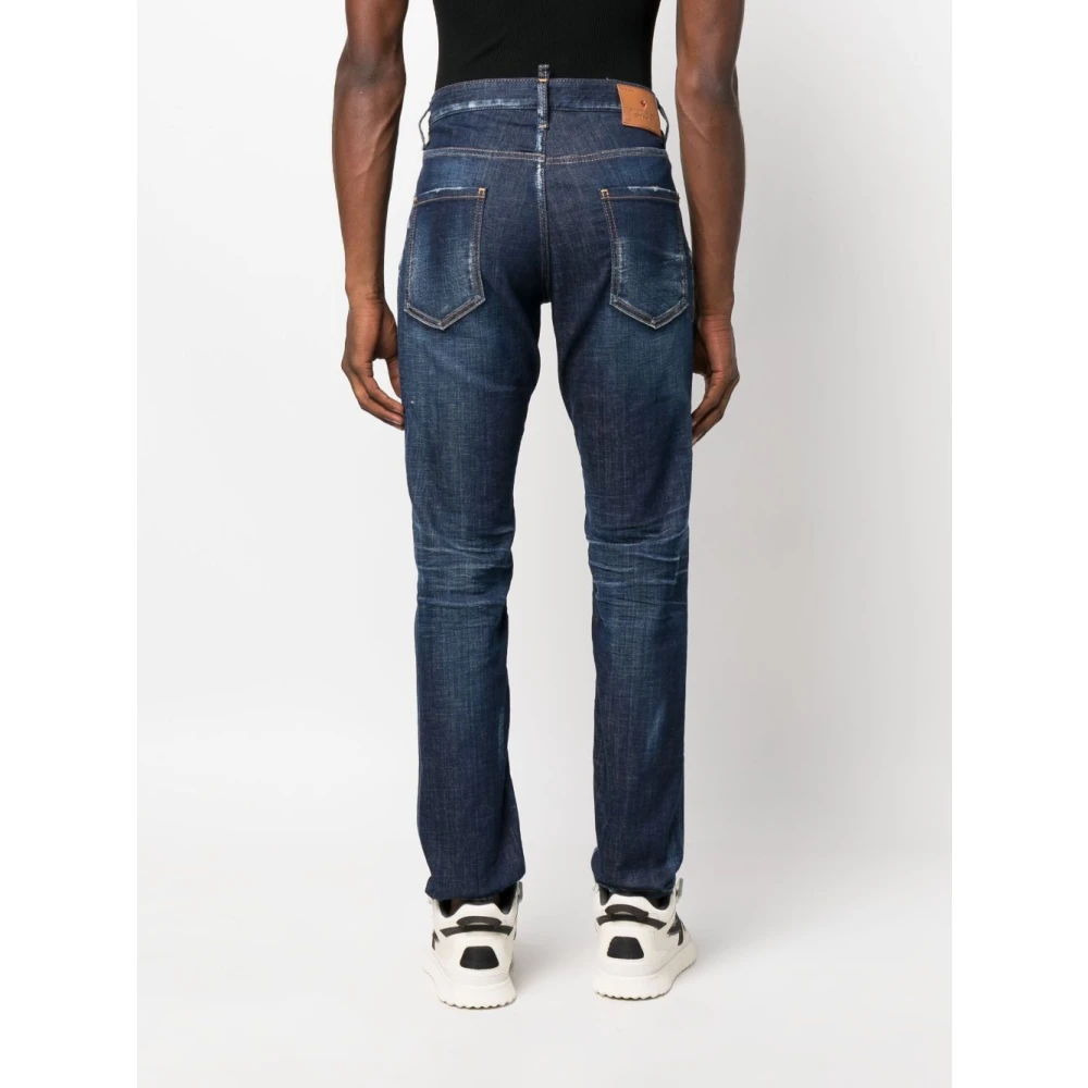 Dsquared2 5-Pocket Broek in Marineblauw Blue Heren