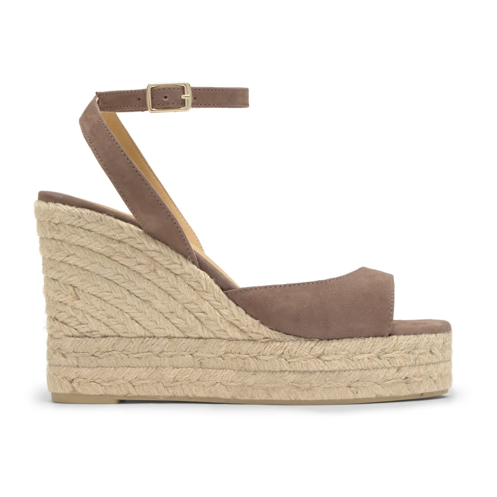 Castañer Donna Marrone - Blair Suede Sandal - Shoes - 39 Eu