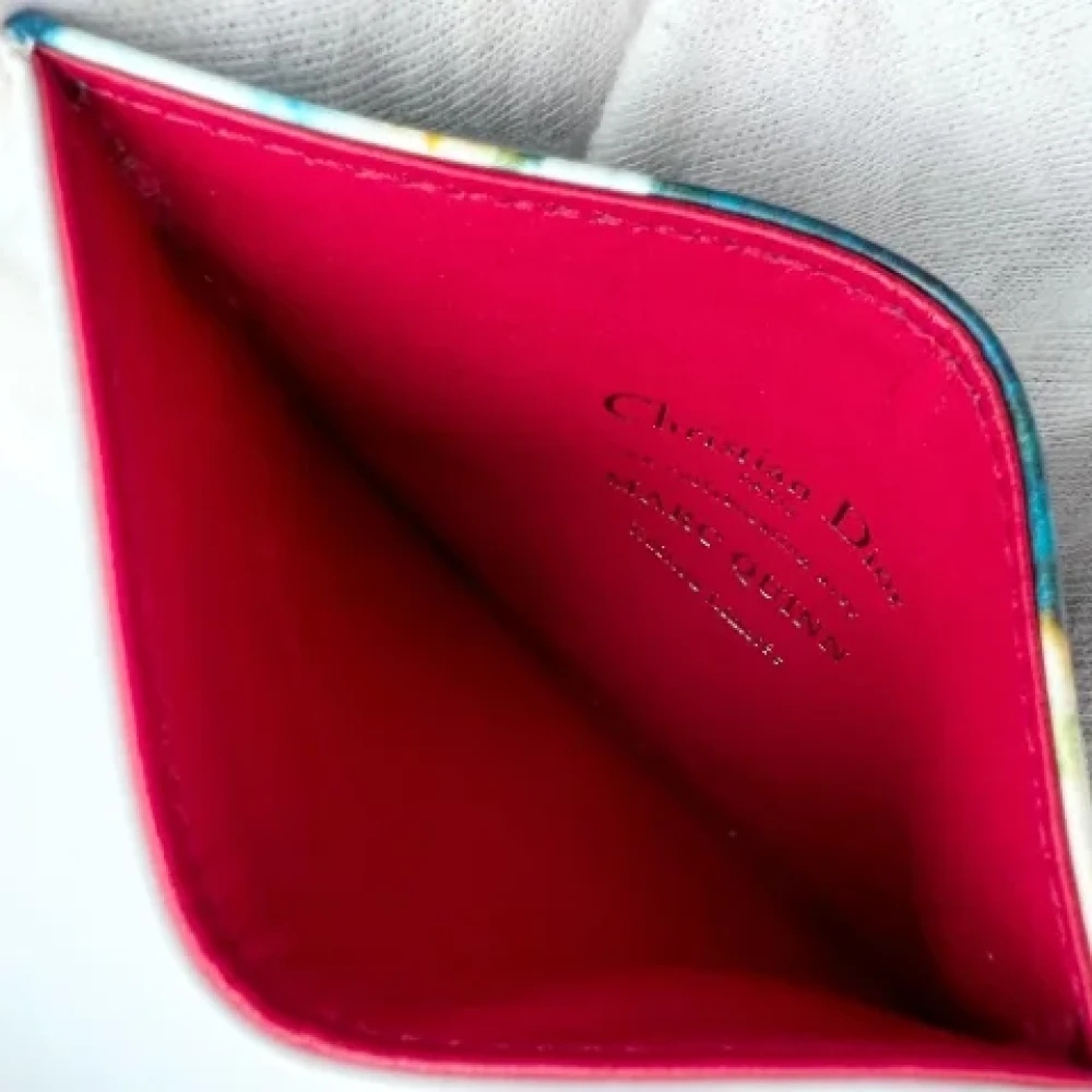 Dior Vintage Pre-owned Leather wallets White Heren