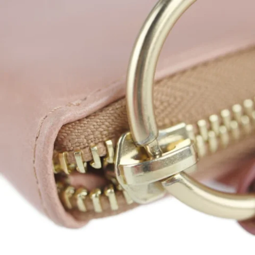 Chloé Pre-owned Leather wallets Pink Dames