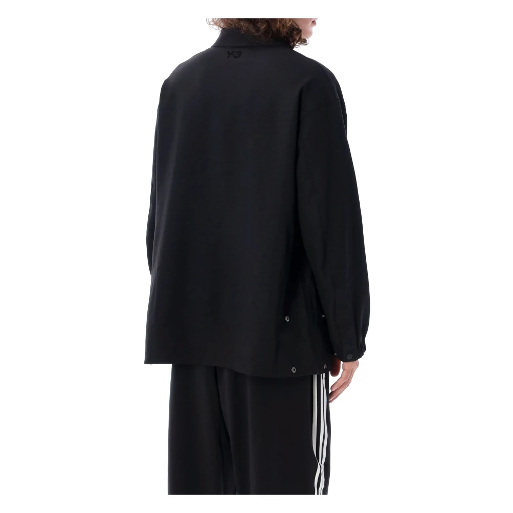 Y-3 Zwart Gebreide Track Jacket Aw24 Black Heren