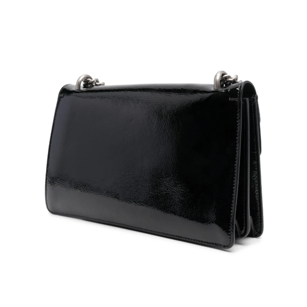 Gucci Tiger Head leren schoudertas Black Dames