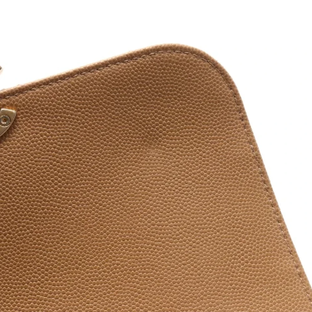 Chanel Vintage Pre-owned Leather crossbody-bags Beige Dames