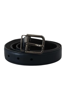 Läder Silver Metallspänne Vintage Bä