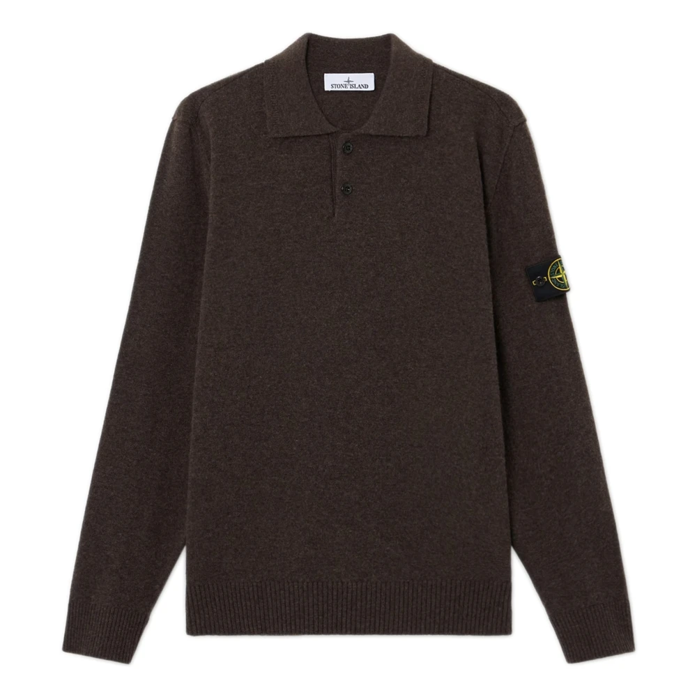 Stone Island Polo Knitwear - Male - Round-Neck Knitwear - Brown - S - Knitwear